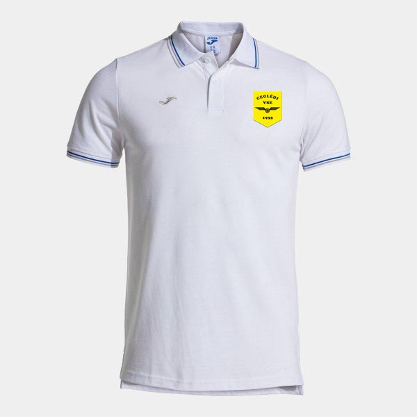JOMA CONFORT CLASSIC RÖVID UJJÚ POLO FEHÉR-KÉK